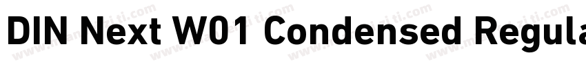 DIN Next W01 Condensed Regular字体转换